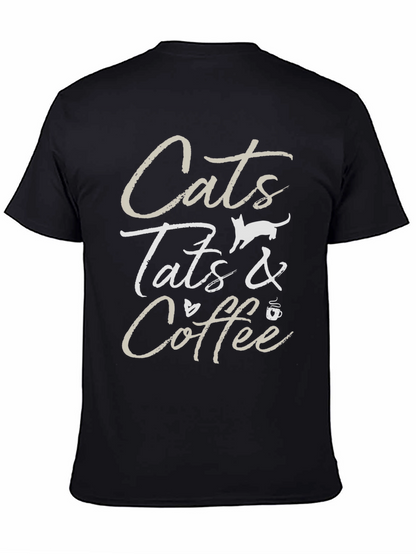 Cats Tats & Coffee Graphic Tee