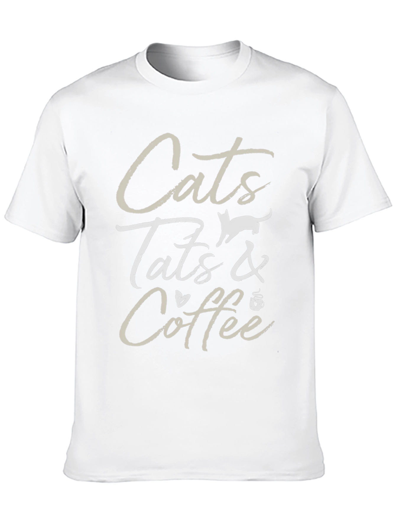 Cats Tats & Coffee Graphic Tee