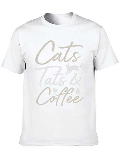 Cats Tats & Coffee Graphic Tee