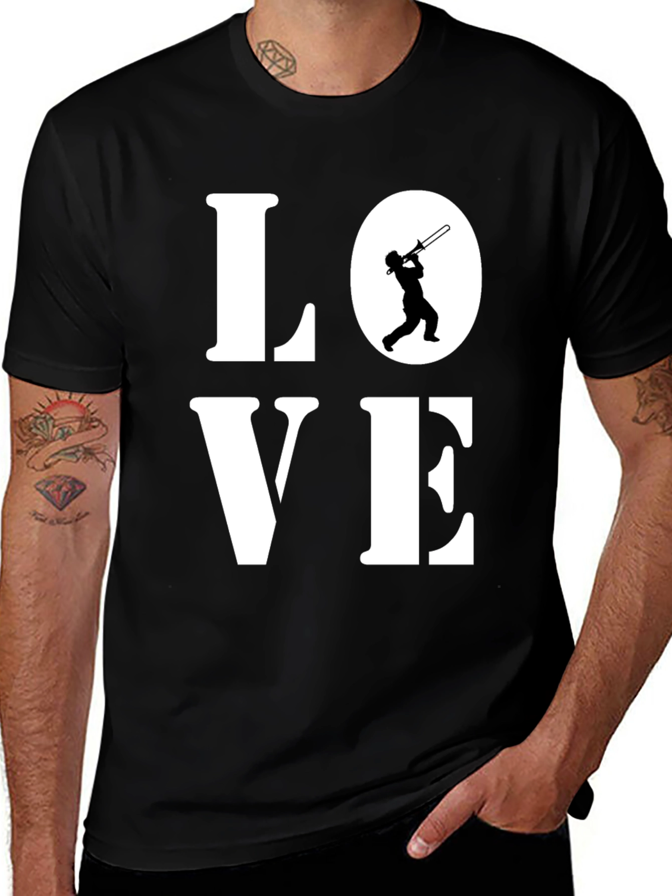 Love Trombone T-Shirt - Music Lover Tee