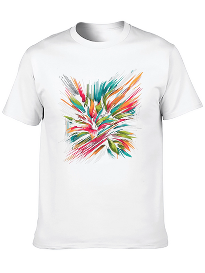Abstract Burst Graphic Tee - Modern Streetwear Style