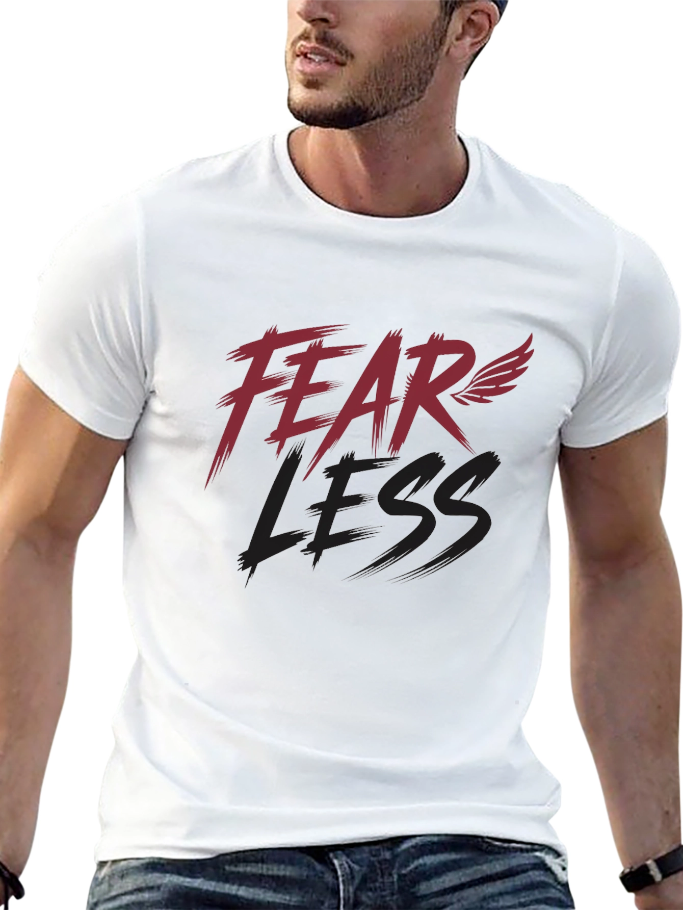 Fearless Graphic Print T-Shirt