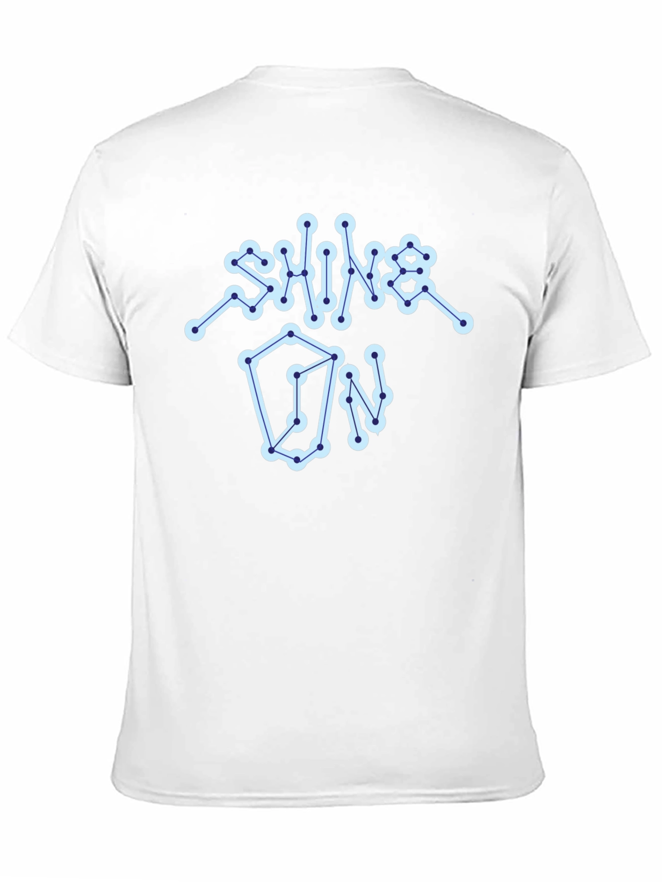 Shine On Graphic Tee - Constellation Design Black