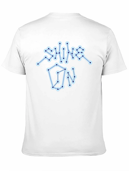 Shine On Graphic Tee - Constellation Design Black