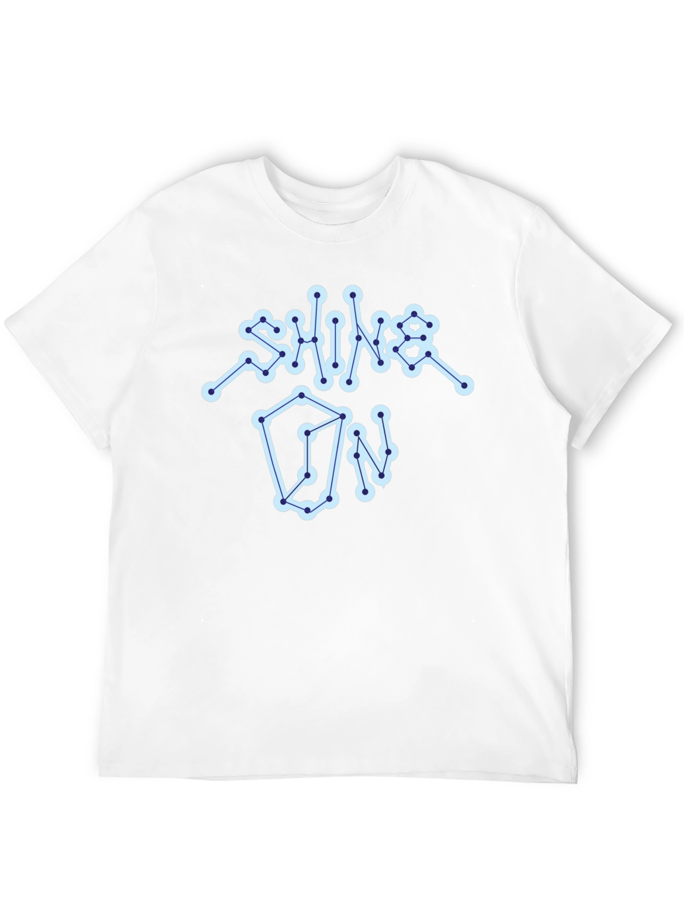 Shine On Graphic Tee - Constellation Design Black