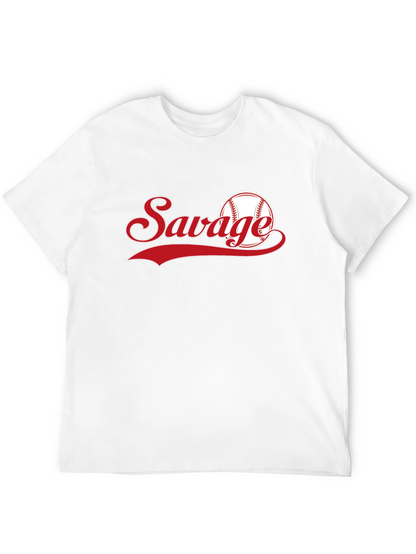 Savage Baseball Graphic T-Shirt