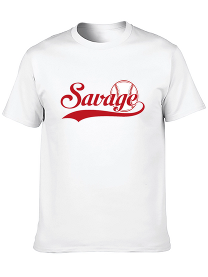 Savage Baseball Graphic T-Shirt