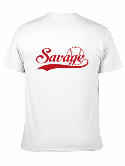 Savage Baseball Graphic T-Shirt