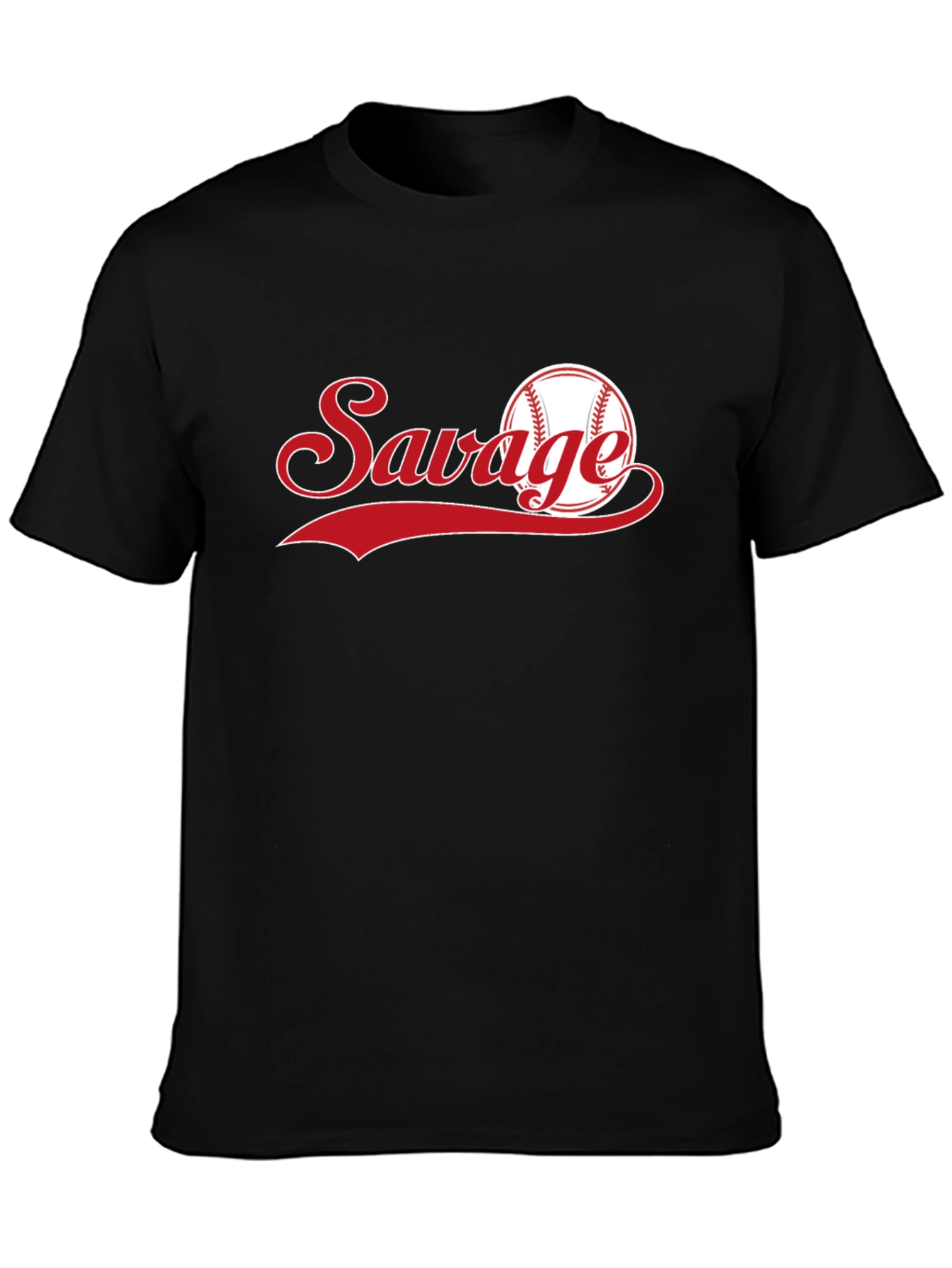 Savage Baseball Graphic T-Shirt