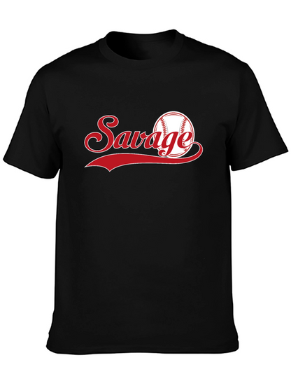 Savage Baseball Graphic T-Shirt