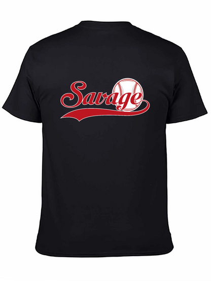 Savage Baseball Graphic T-Shirt