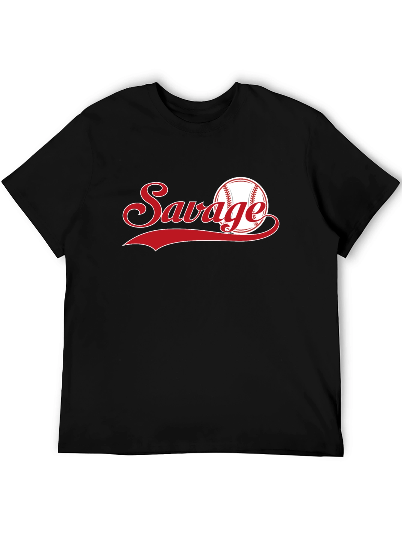 Savage Baseball Graphic T-Shirt