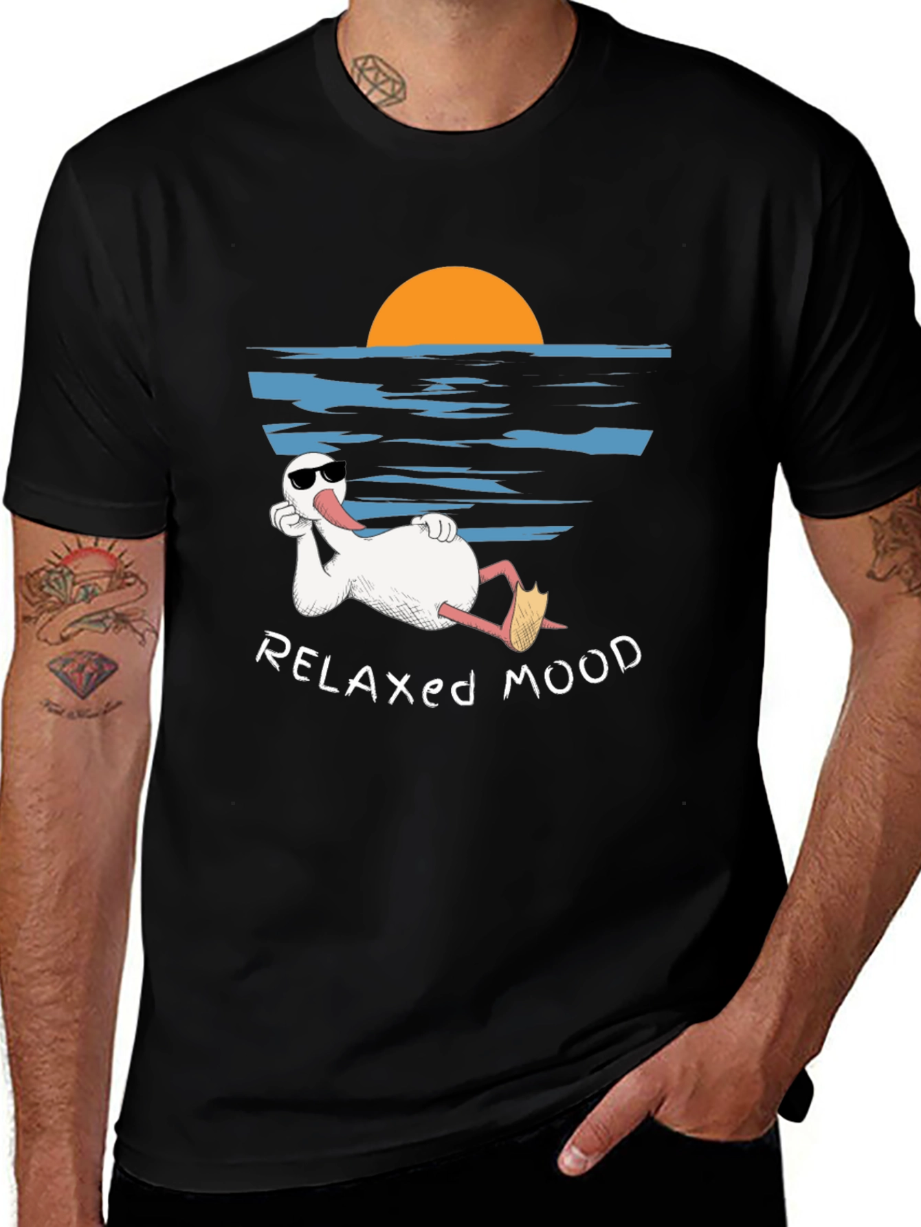 Relaxed Mood T-Shirt - Duck Vacation Tee
