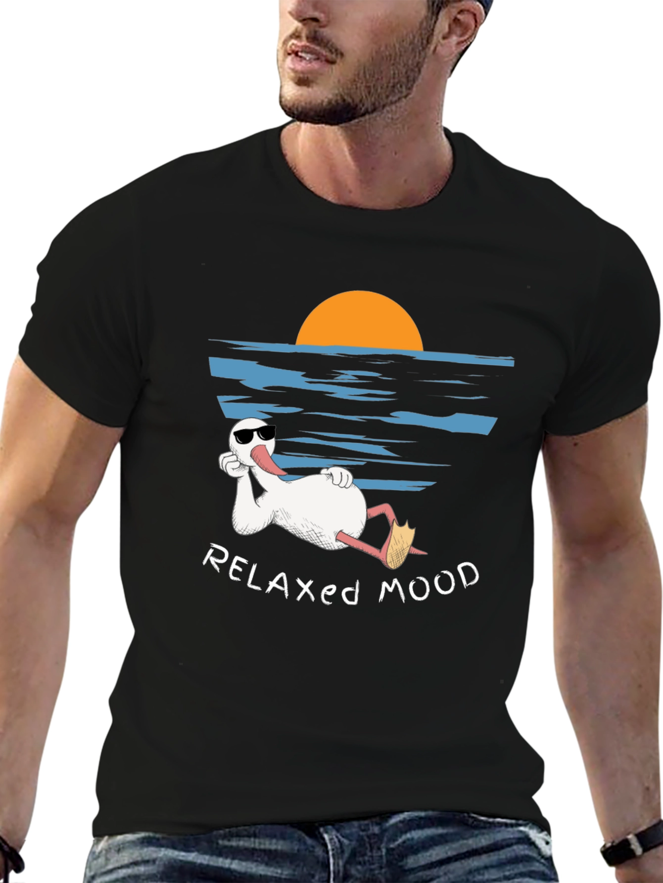 Relaxed Mood T-Shirt - Duck Vacation Tee