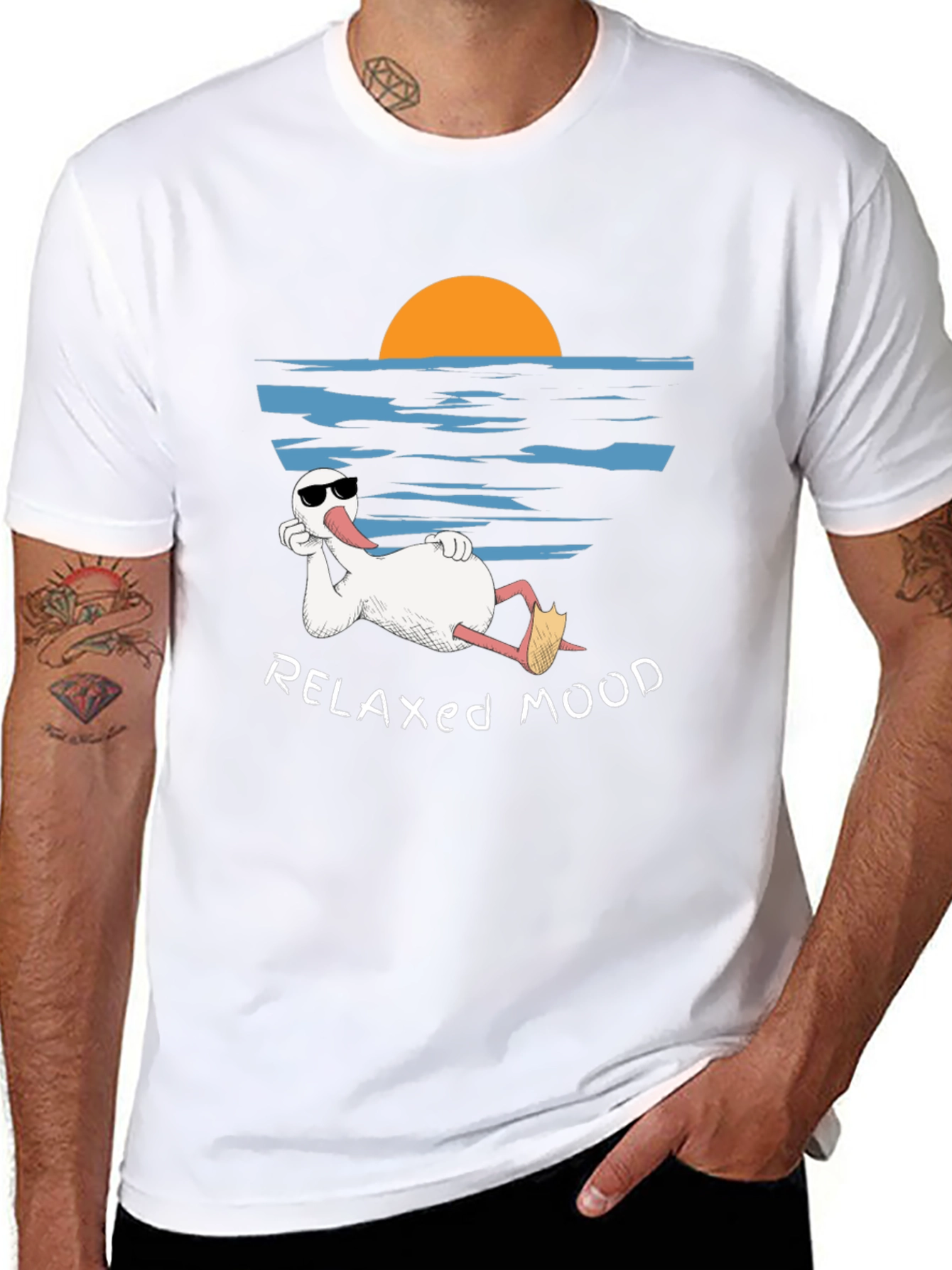 Relaxed Mood T-Shirt - Duck Vacation Tee