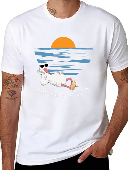Relaxed Mood T-Shirt - Duck Vacation Tee