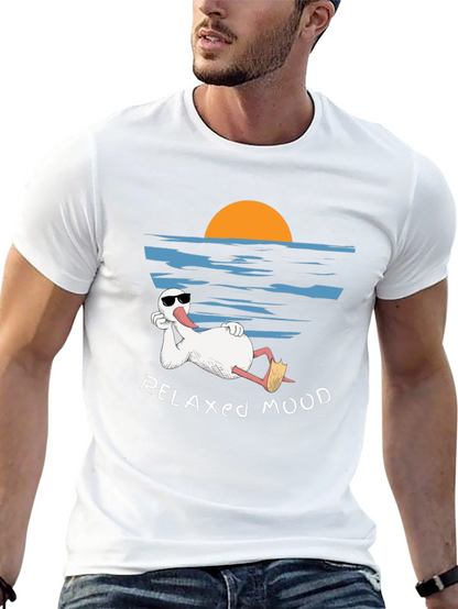 Relaxed Mood T-Shirt - Duck Vacation Tee