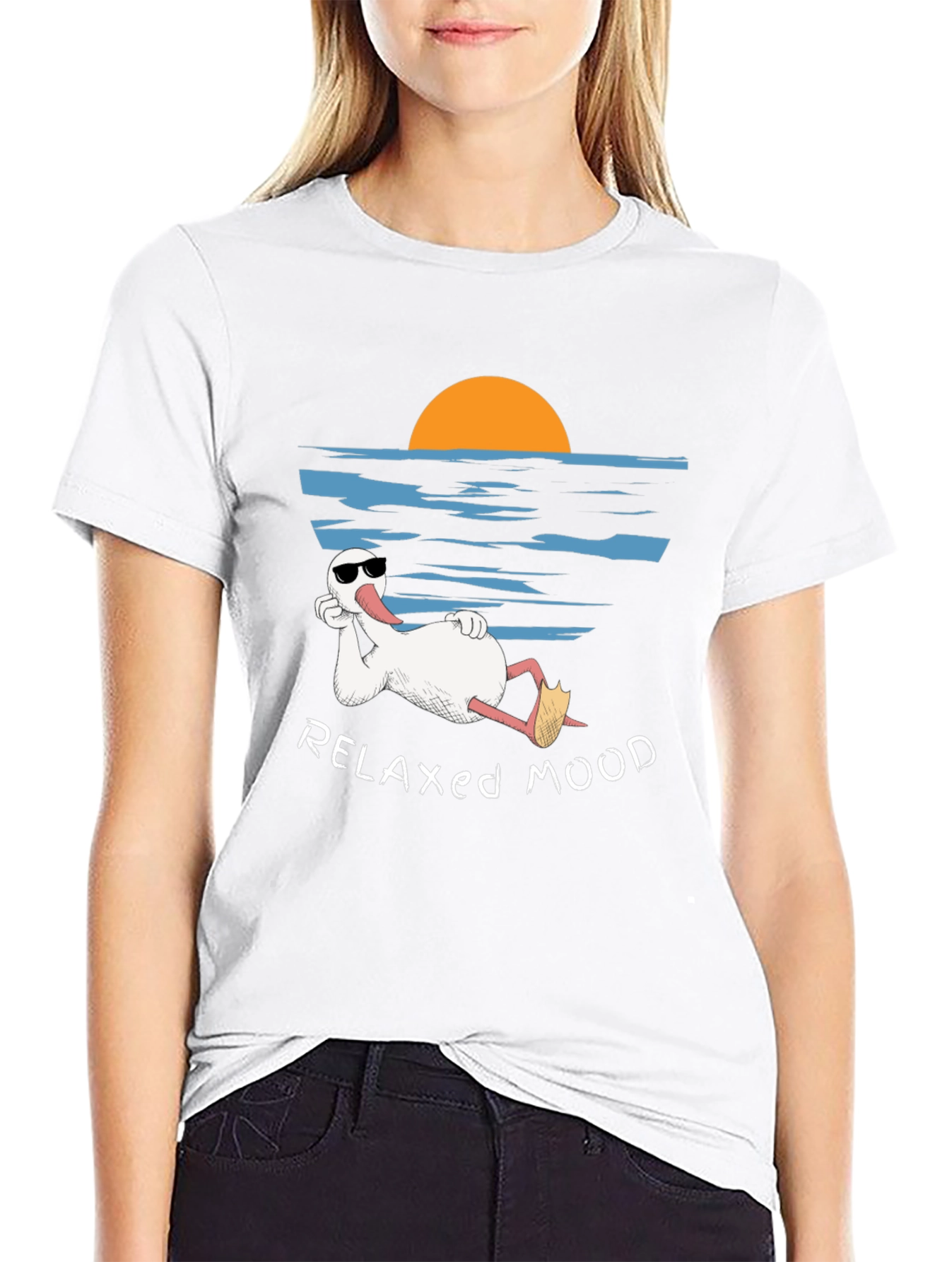 Relaxed Mood T-Shirt - Duck Vacation Tee