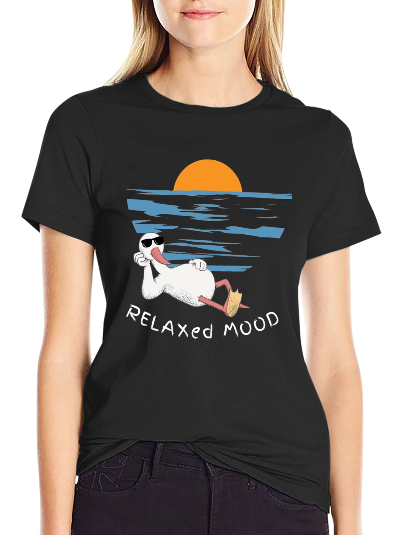 Relaxed Mood T-Shirt - Duck Vacation Tee