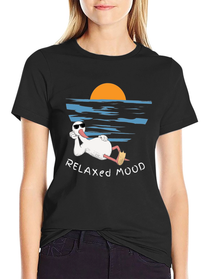 Relaxed Mood T-Shirt - Duck Vacation Tee