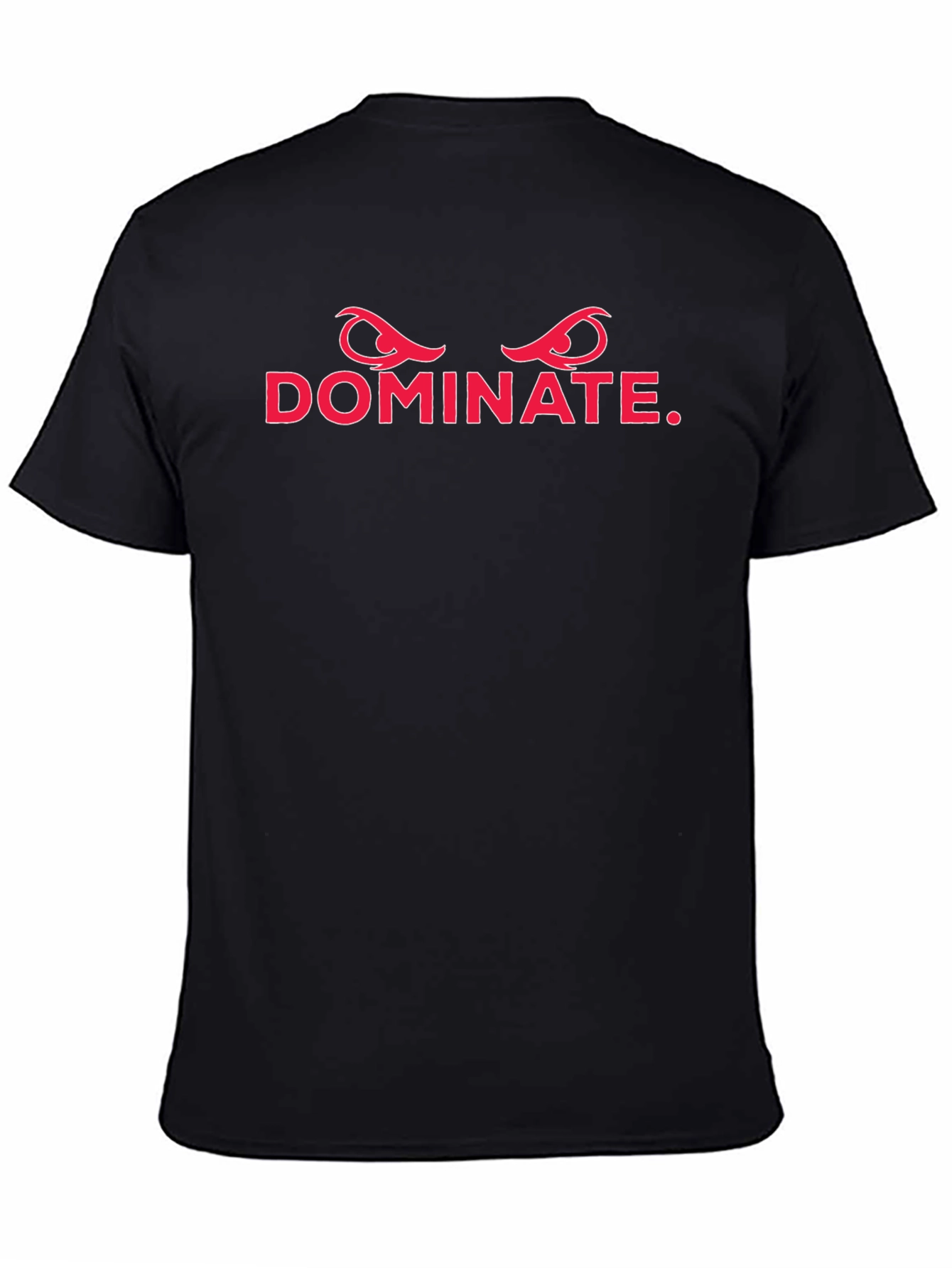 Dominate Graphic Tee - Mens Black Cotton T-Shirt