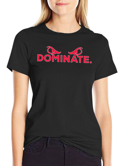 Dominate Graphic Tee - Mens Black Cotton T-Shirt