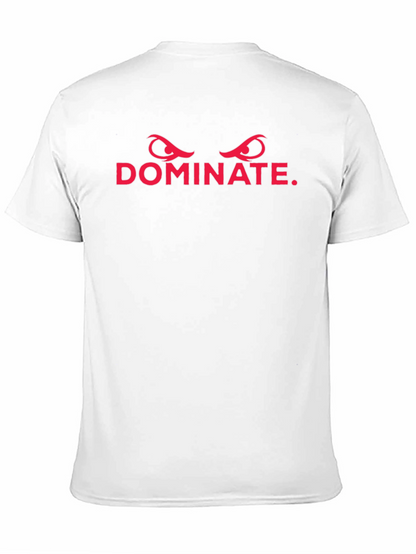 Dominate Graphic Tee - Mens Black Cotton T-Shirt