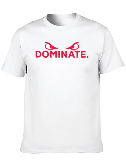 Dominate Graphic Tee - Mens Black Cotton T-Shirt