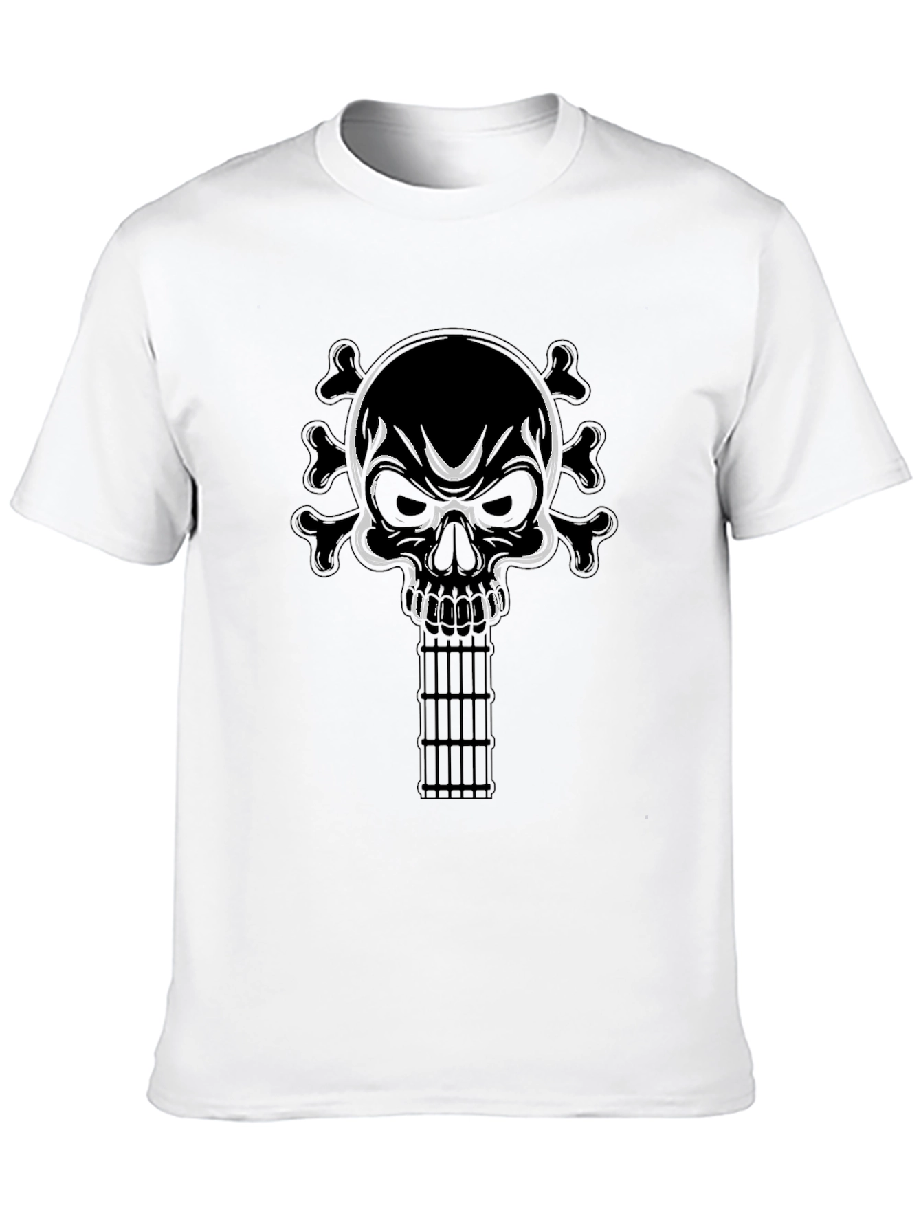 Skull & Guitar T-Shirt - Rocker Style