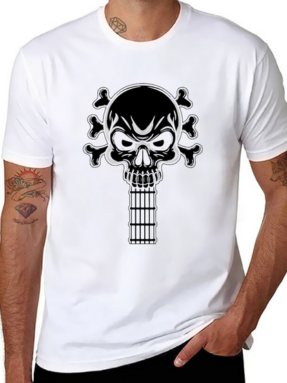 Skull & Guitar T-Shirt - Rocker Style