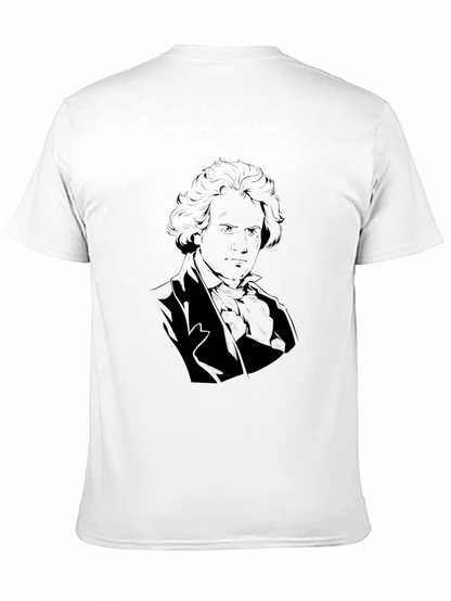 Beethoven Graphic Tee - Classic Composer Portrait Shirt