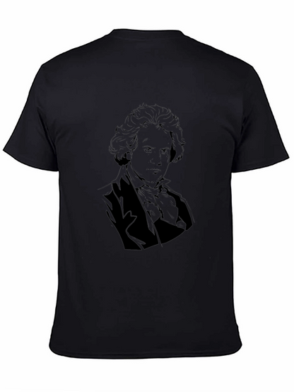Beethoven Graphic Tee - Classic Composer Portrait Shirt