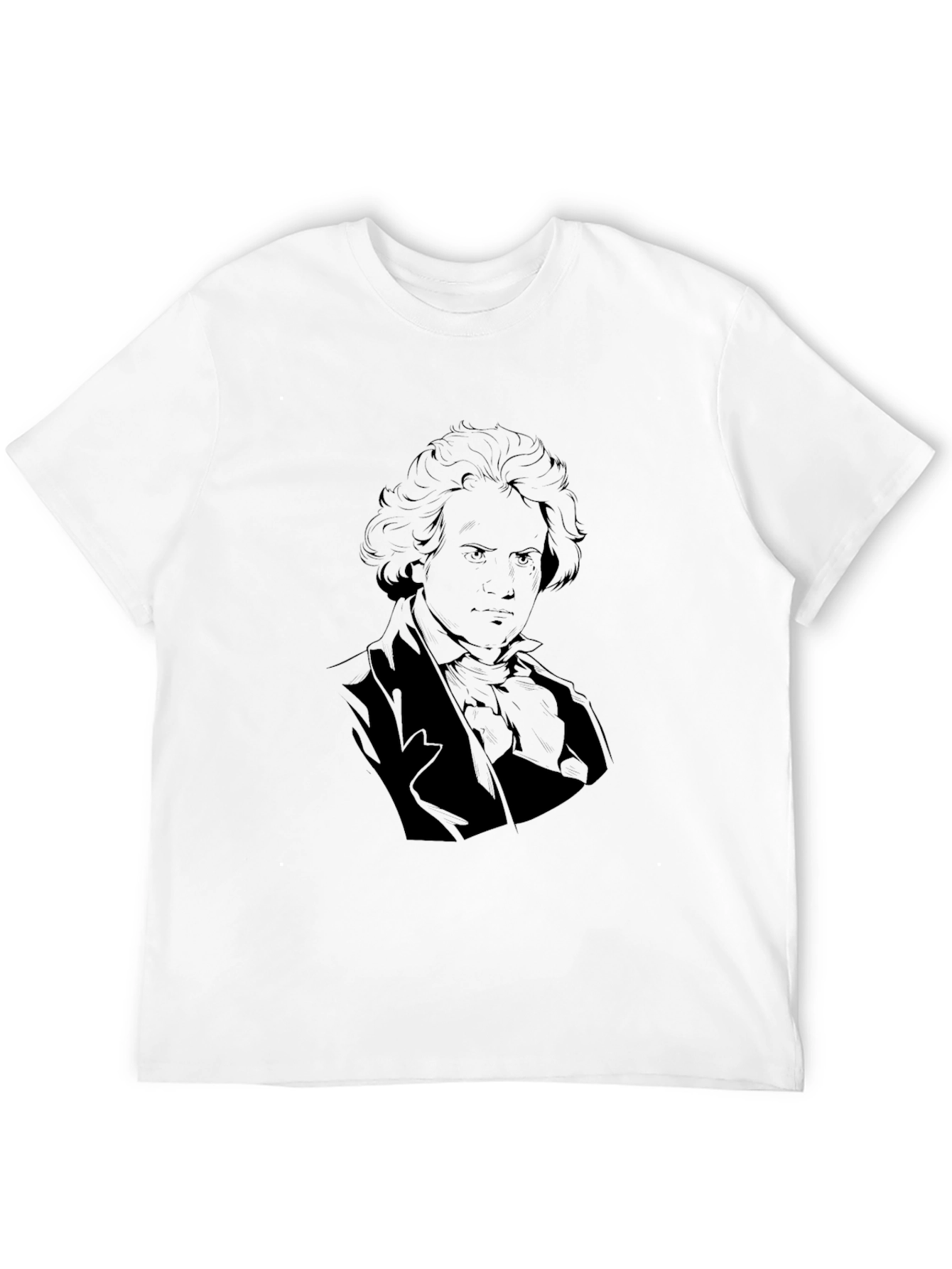 Beethoven Graphic Tee - Classic Composer Portrait Shirt