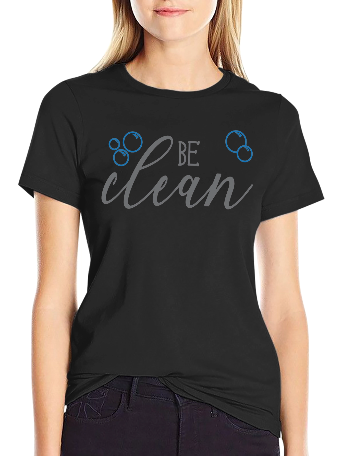 Be Clean T-Shirt - Black Graphic Tee