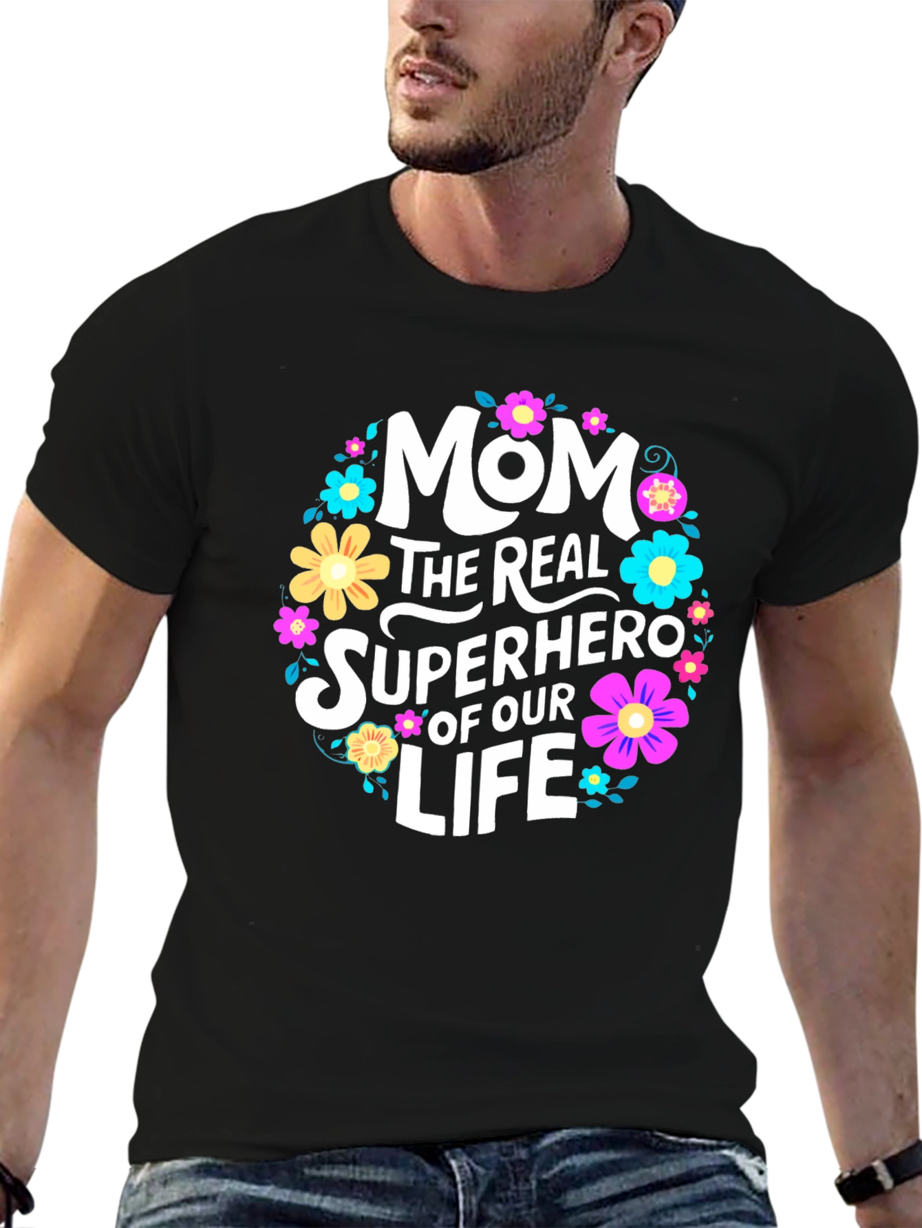 Mom The Real Superhero T-Shirt
