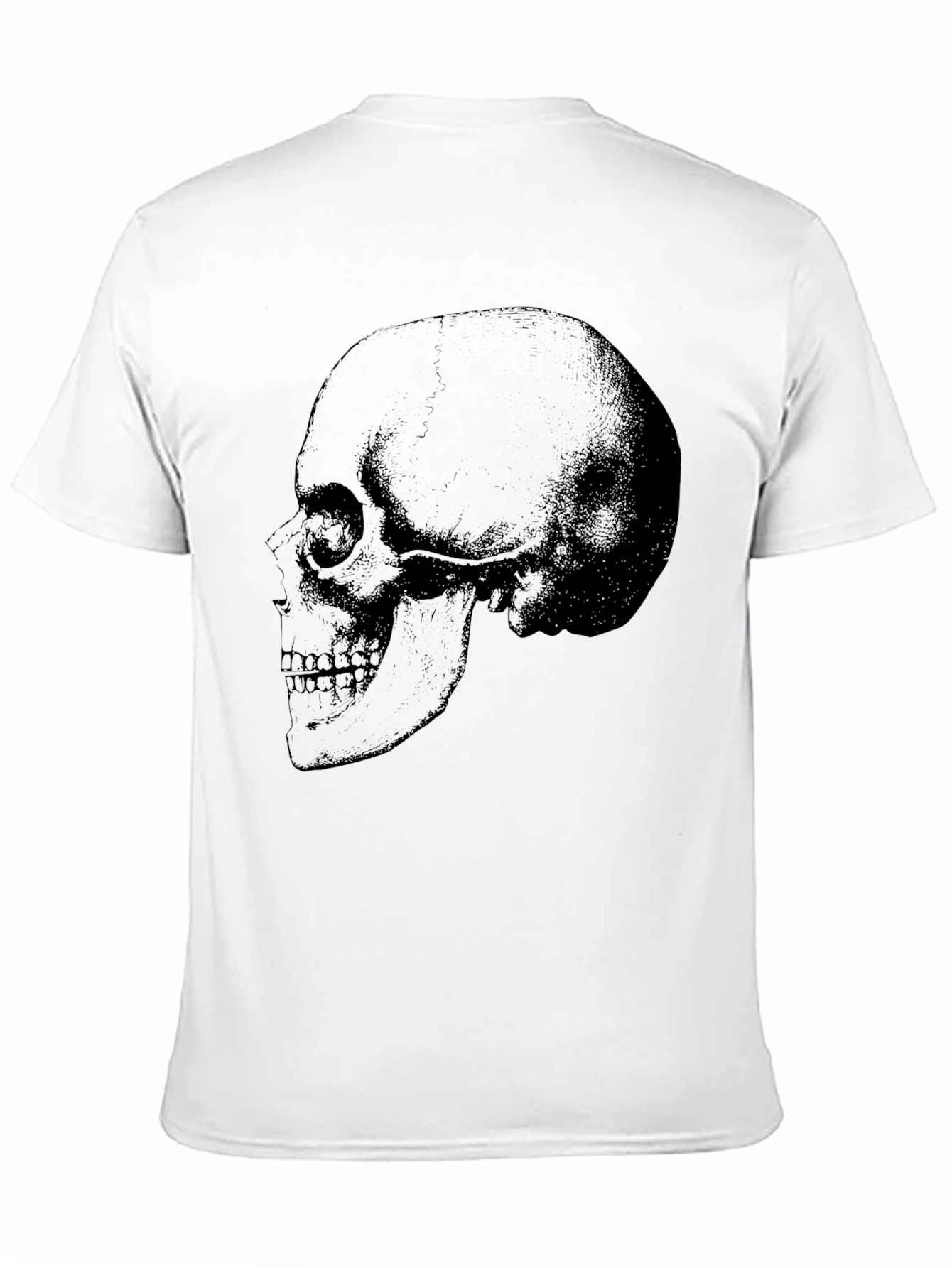 Skull Graphic Tee - Mens Black Cotton T-Shirt
