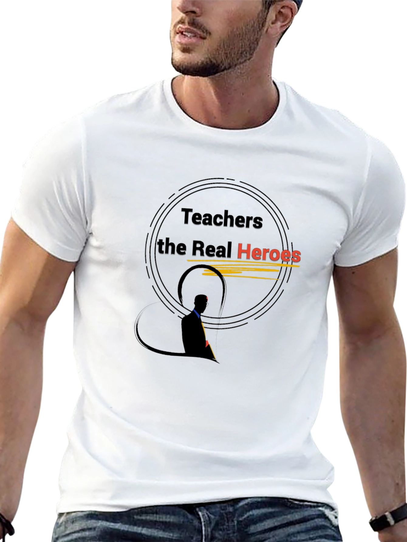 Teachers the Real Heroes Graphic Tee