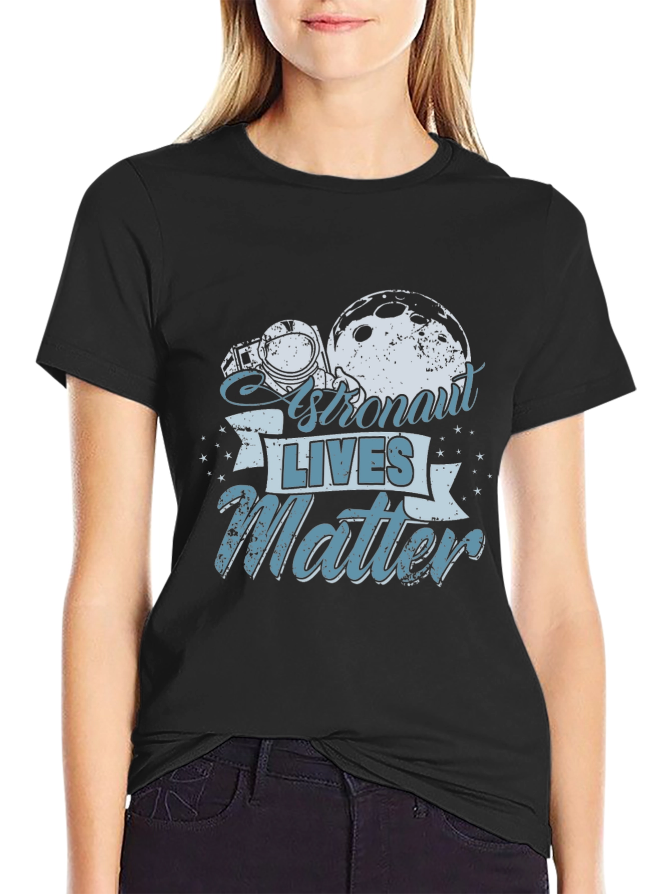 Astronaut Lives Matter Graphic T-Shirt - Space Theme