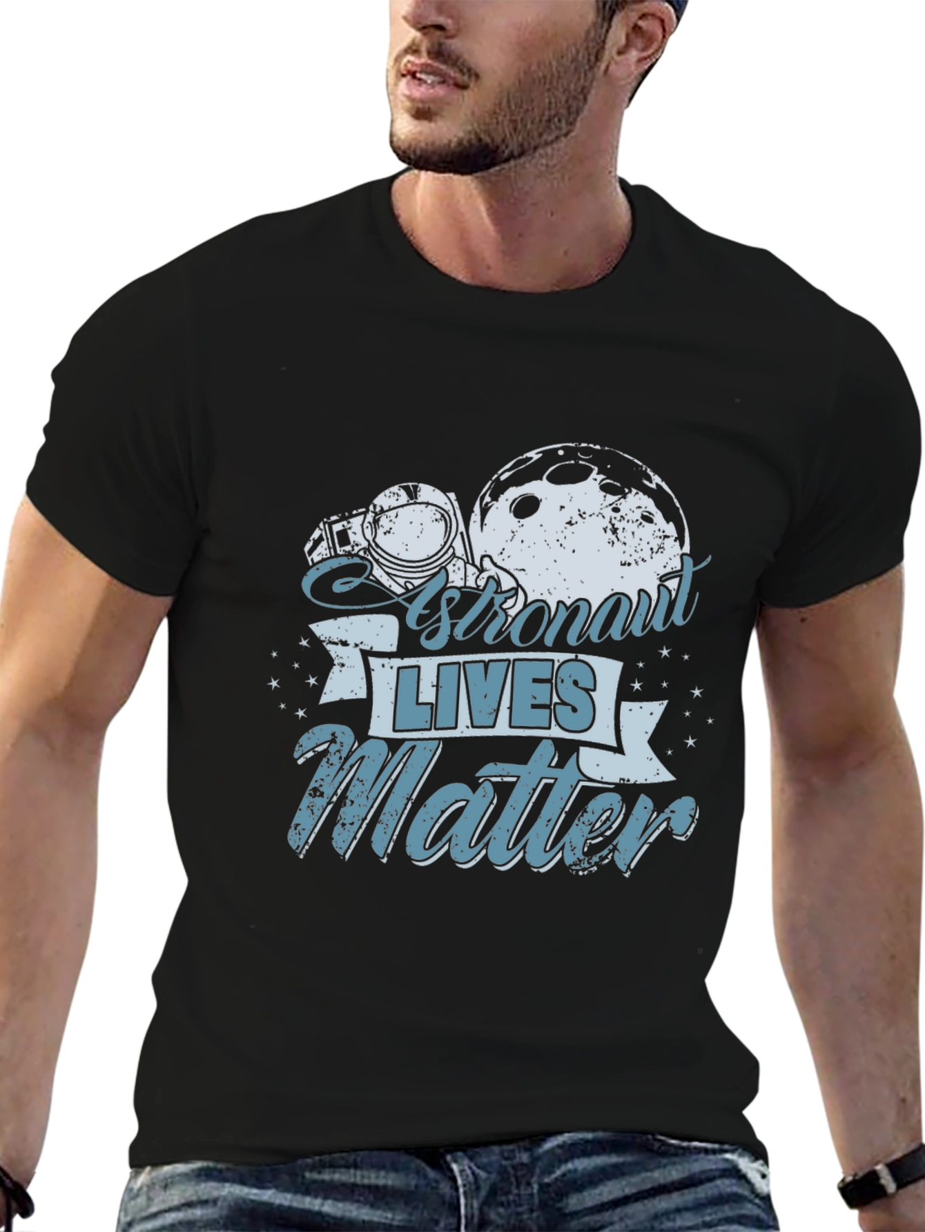 Astronaut Lives Matter Graphic T-Shirt - Space Theme