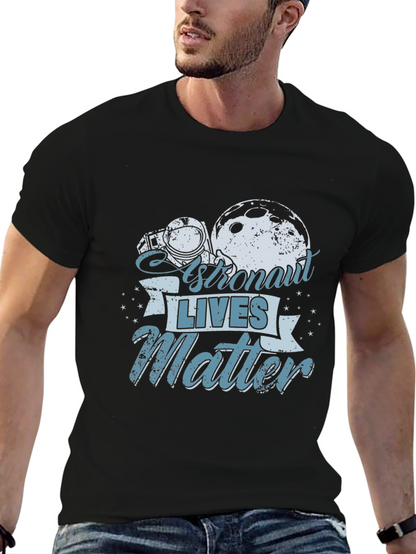 Astronaut Lives Matter Graphic T-Shirt - Space Theme