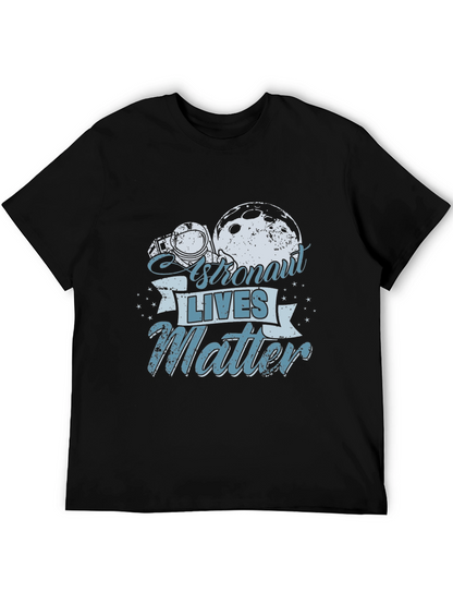 Astronaut Lives Matter Graphic T-Shirt - Space Theme