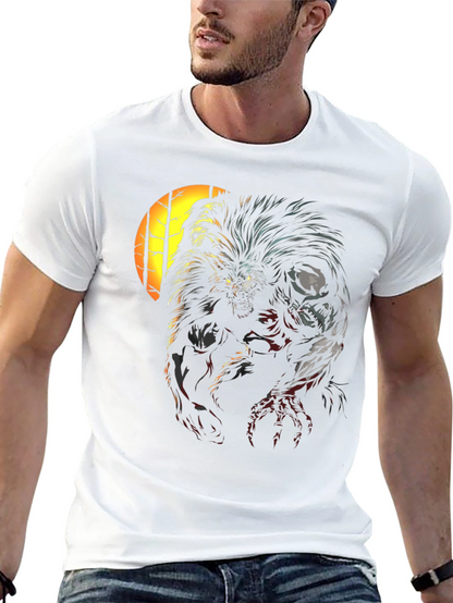 Werewolf Graphic Print Black T-Shirt