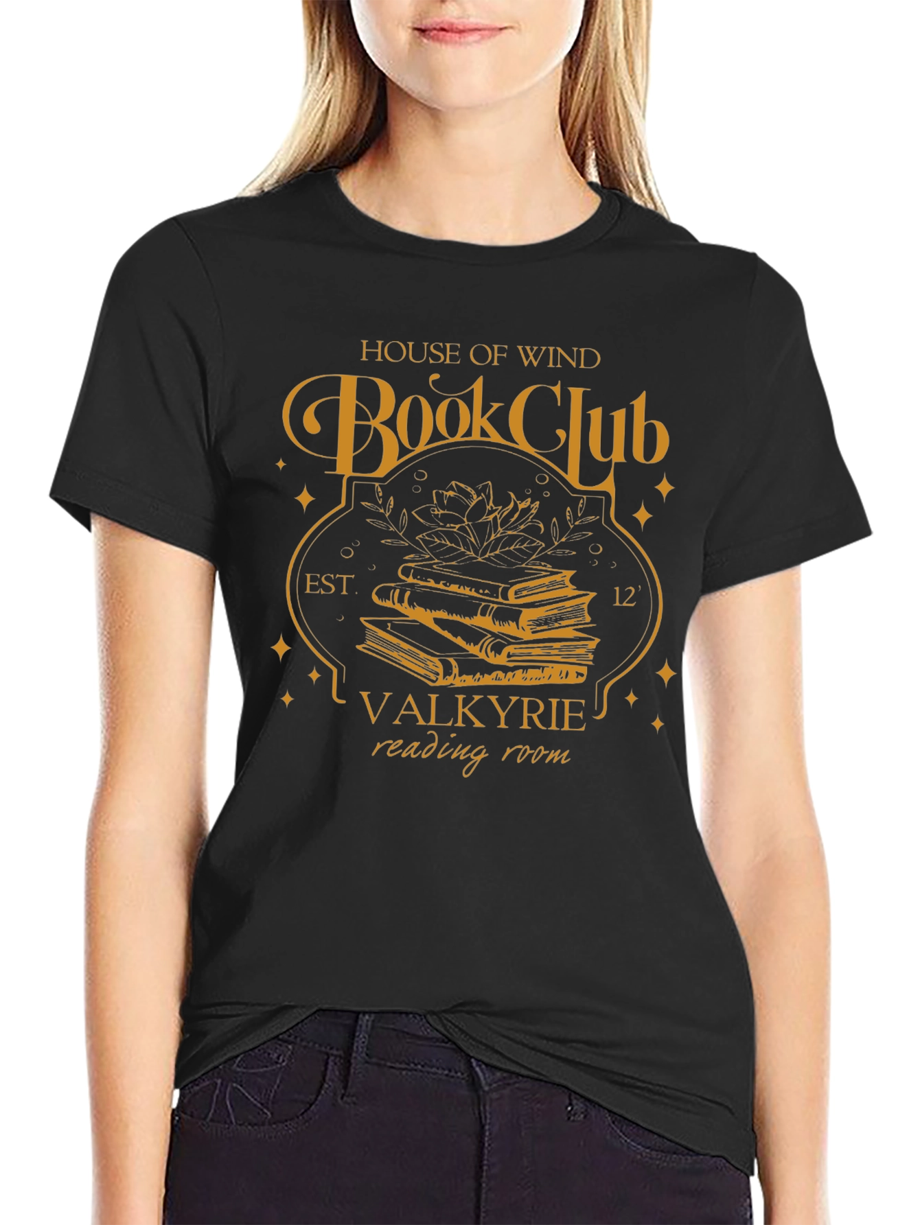 House of Wind Book Club Black T-Shirt