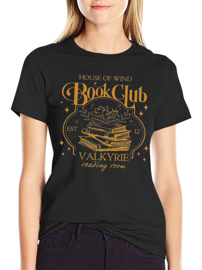 House of Wind Book Club Black T-Shirt
