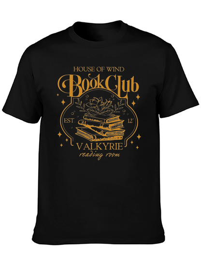 House of Wind Book Club Black T-Shirt