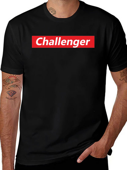 Challenger Logo T-Shirt - Black - Adult Unisex