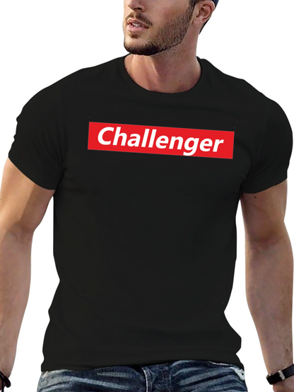 Challenger Logo T-Shirt - Black - Adult Unisex