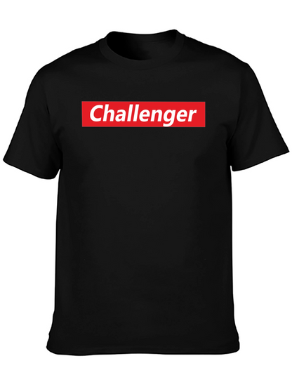 Challenger Logo T-Shirt - Black - Adult Unisex
