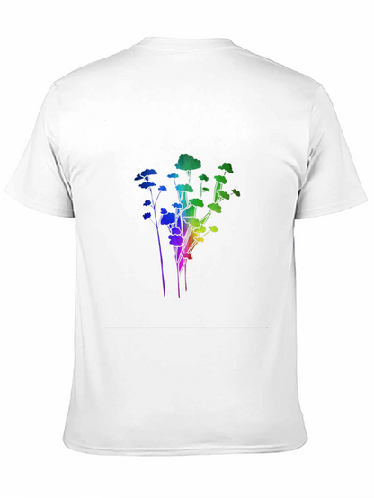 Rainbow Trees Black T-Shirt