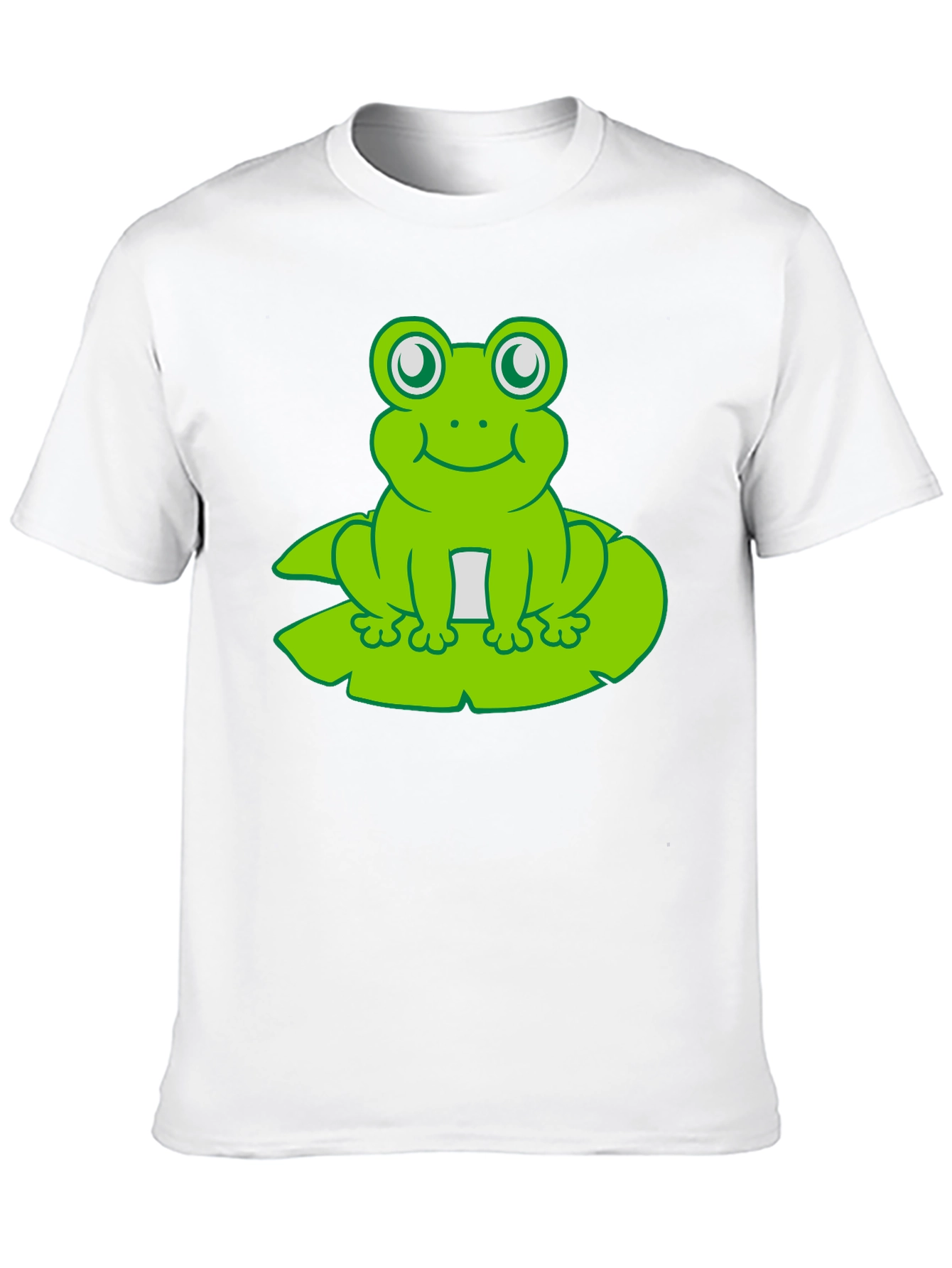 Frog On Lily Pad T-Shirt - Cute Cartoon Tee